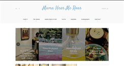 Desktop Screenshot of mamahearmeroar.com